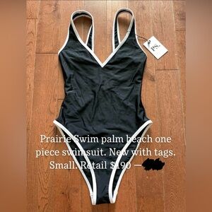 Prairie Swim palm beach one piece swimsuit NWT SMALL